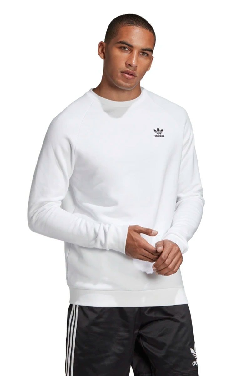 MOLETOM ADIDAS ESSENTIAL CREWNECK CARECA BRANCO - NewSkull