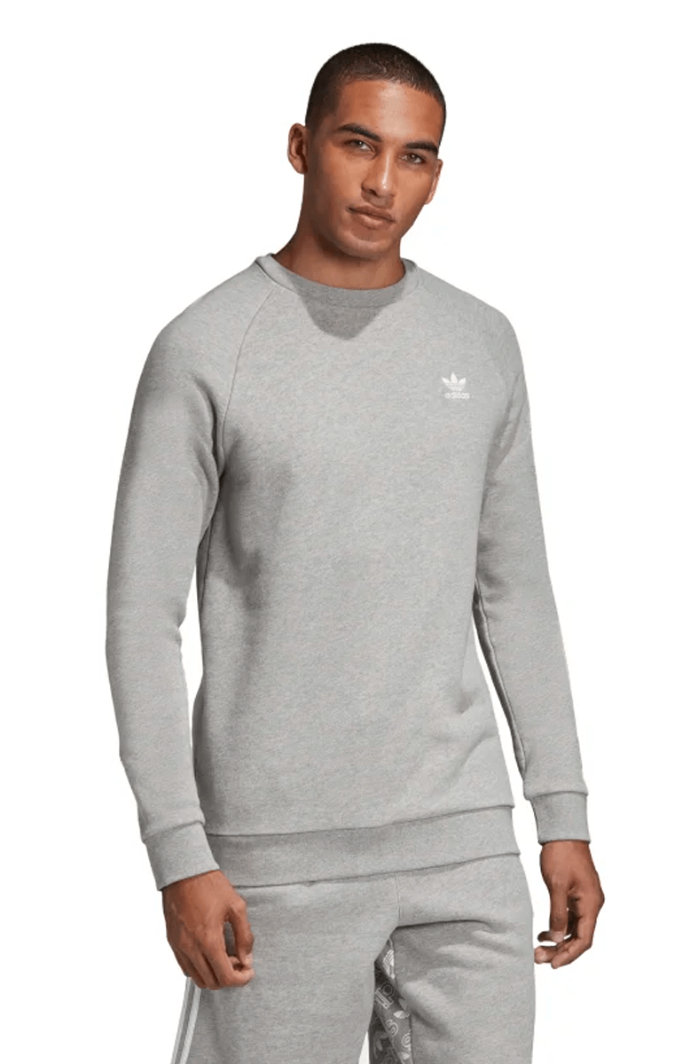MOLETOM ADIDAS ESSENTIAL CREWNECK CARECA CINZA - NewSkull