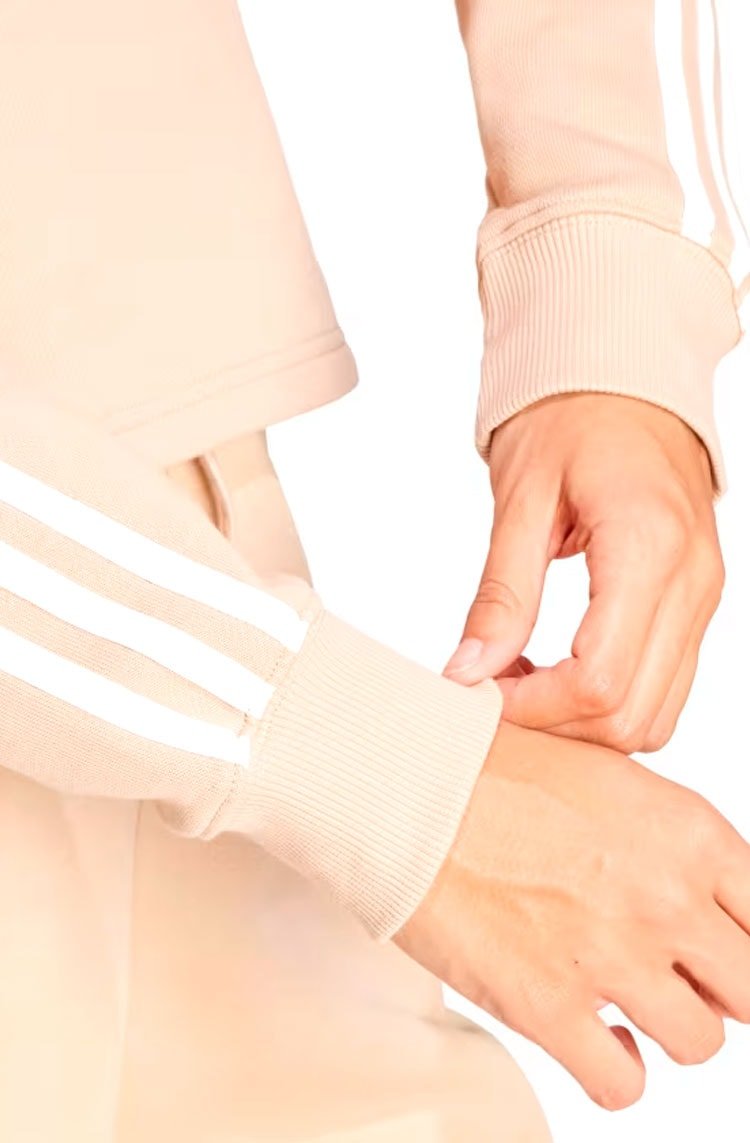 Moletom Adidas French Terry Crop Essentials Bege - NewSkull