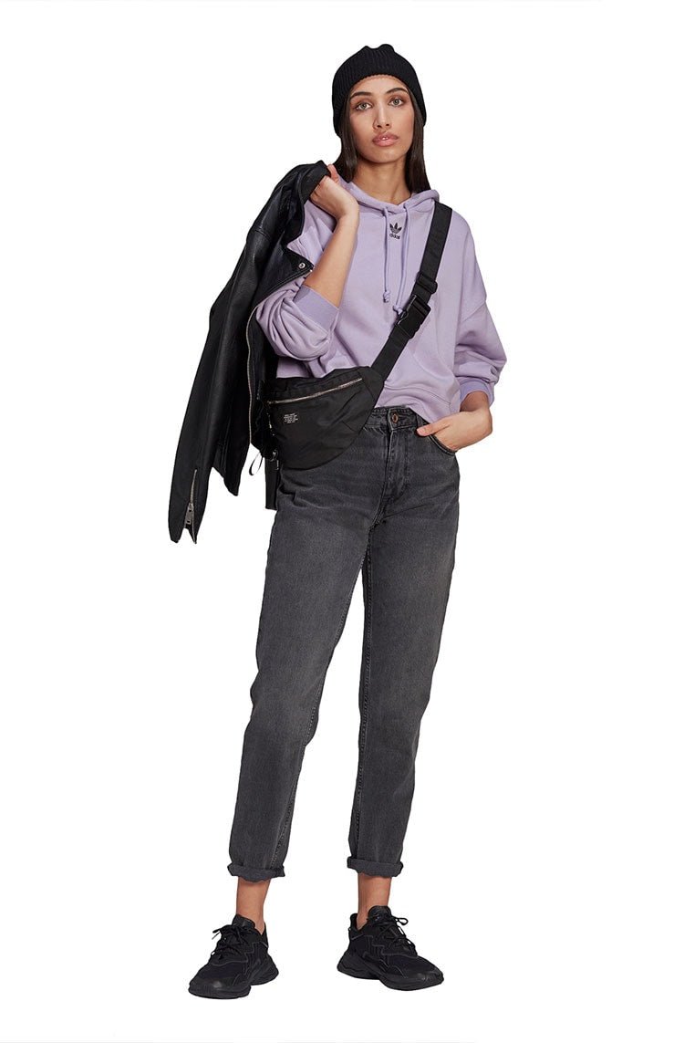 Moletom Adidas Hoodie Capuz Feminino Lilas/Preto - NewSkull