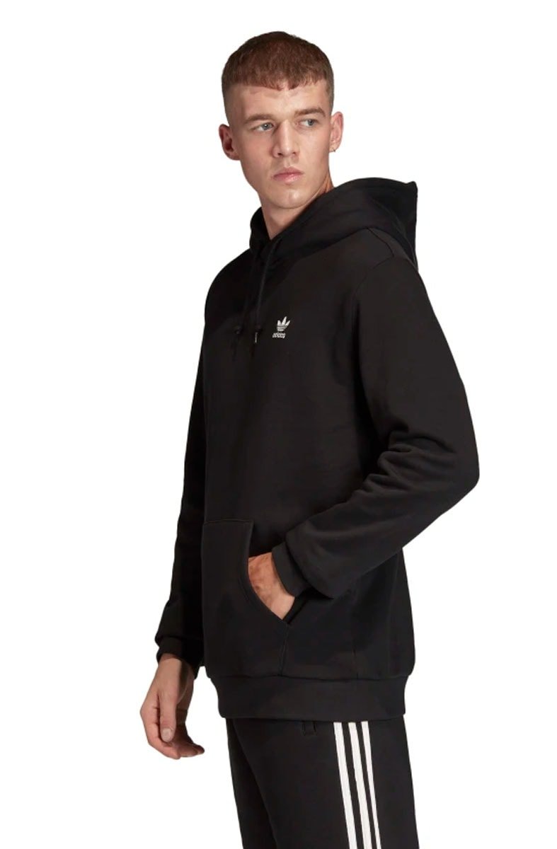 Moletom Adidas Originals Capuz Essentials Preto/Branco - NewSkull