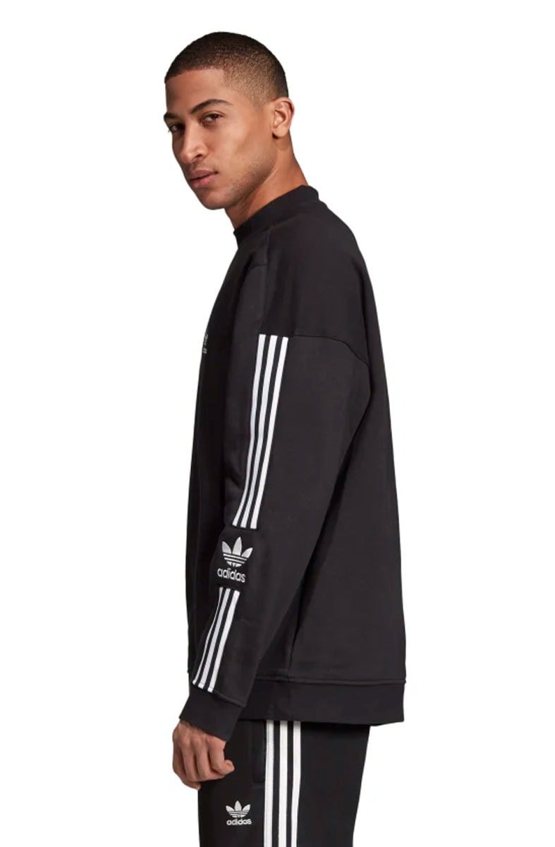 Moletom Adidas Tech Crewneck Careca Preto - NewSkull