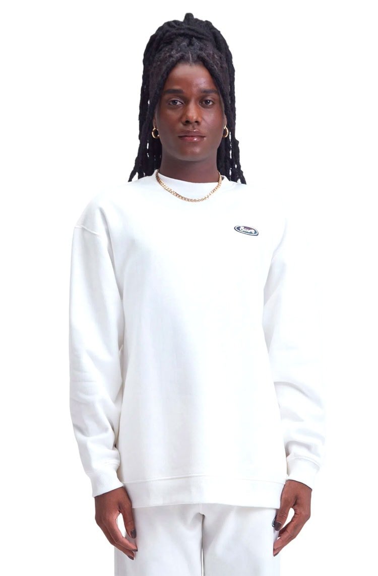 Moletom Baw Patch Plaid Off White - NewSkull