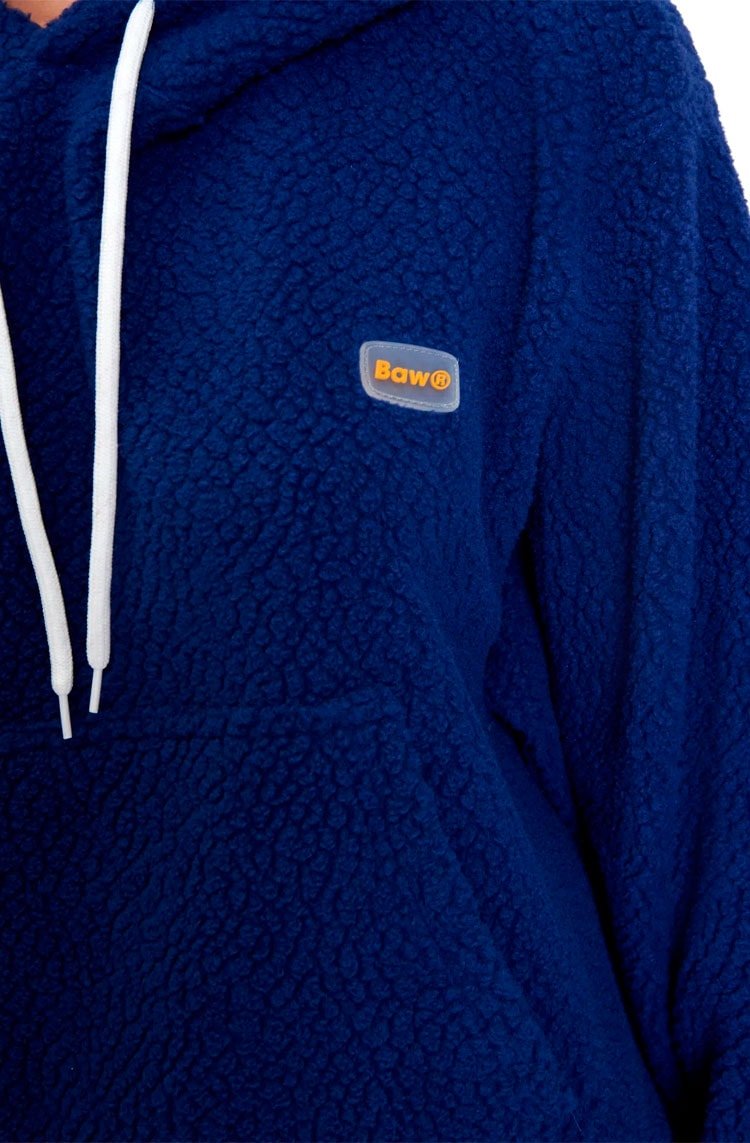 Moletom Baw Sherpa New Retro Azul Marinho - NewSkull