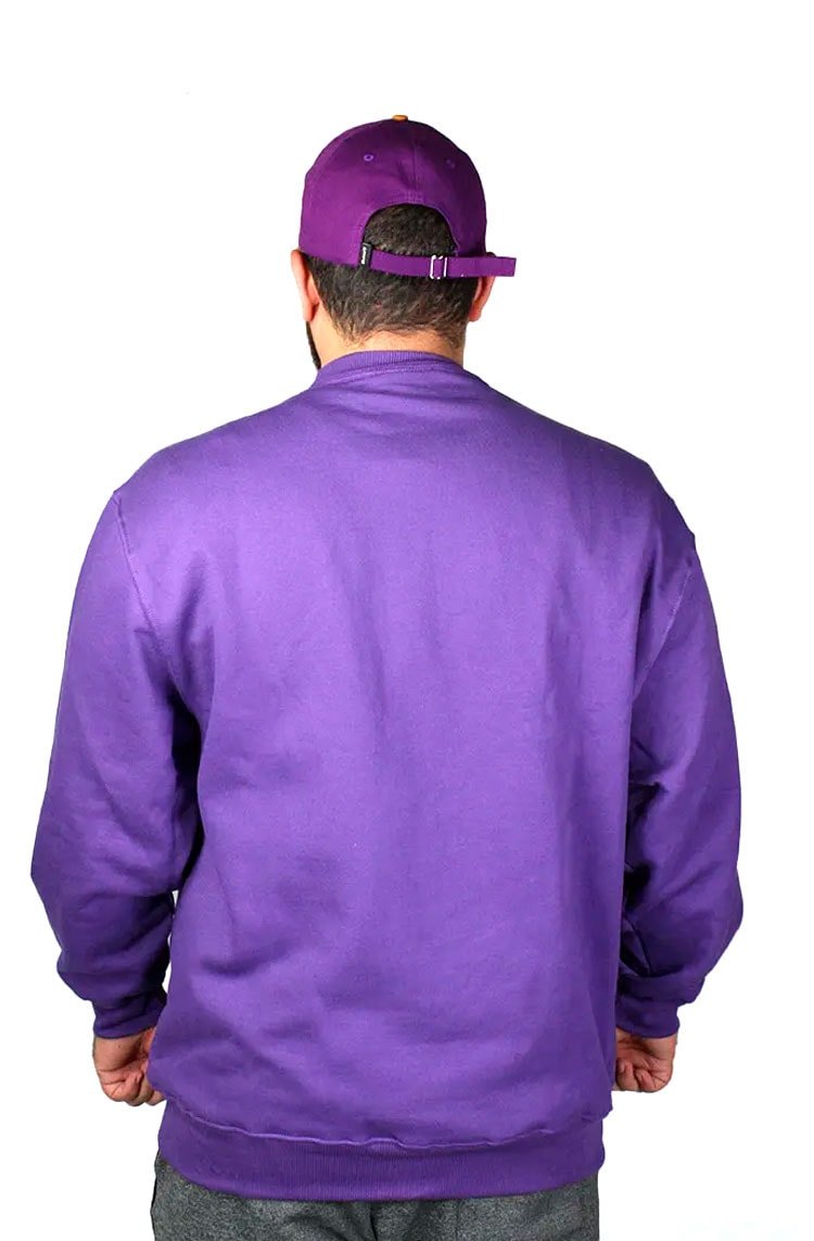 Moletom Baw Snip Plaid Roxo - NewSkull