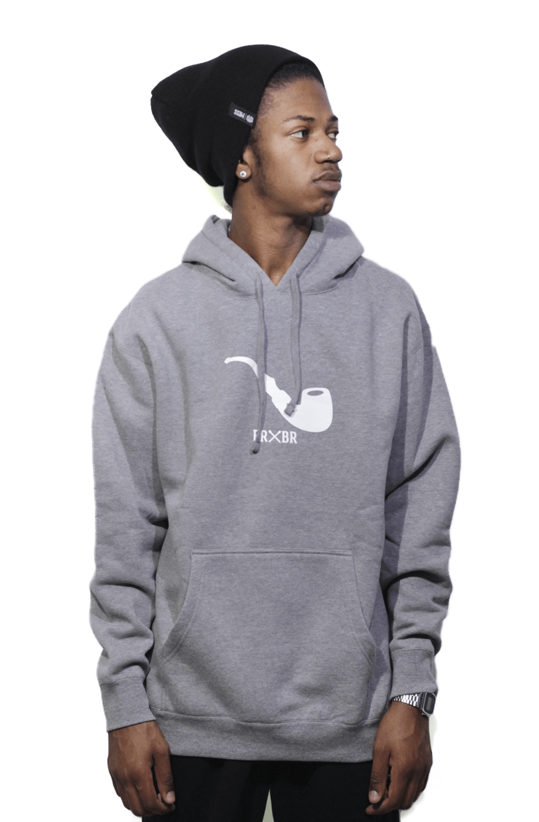 Moletom Blaze Com Capuz Pipe Cinza - NewSkull