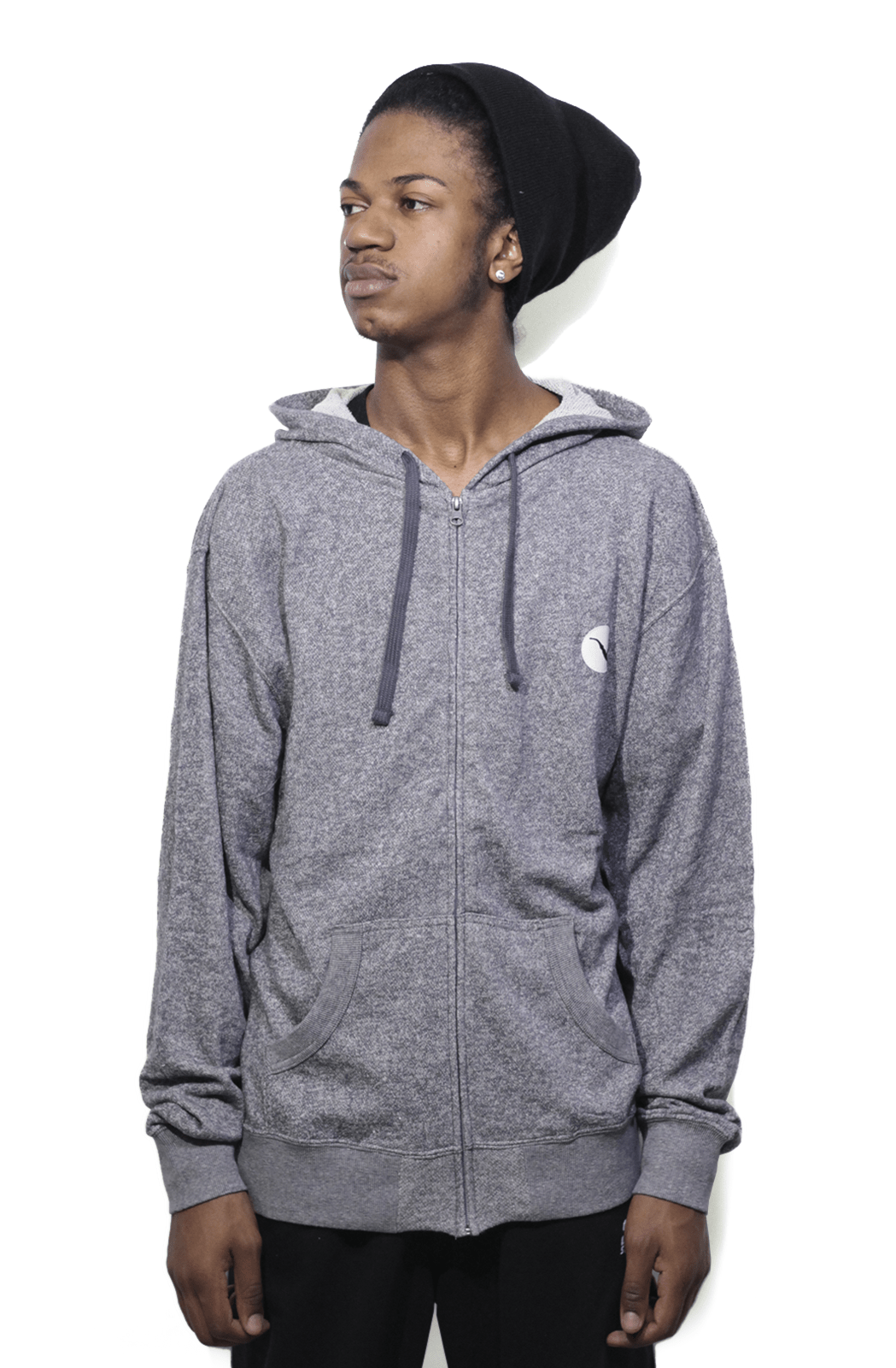 Moletom Blaze Zipper Patch Mescla - NewSkull