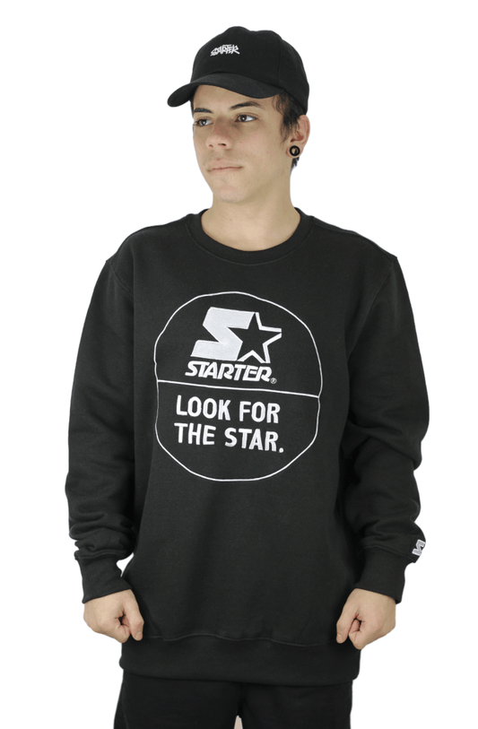 Moletom Careca Starter Look For The Star Preto - NewSkull