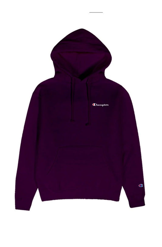 Moletom Champion Canguru Life T Reverse Weave Script Logo Bordo/Branco - NewSkull