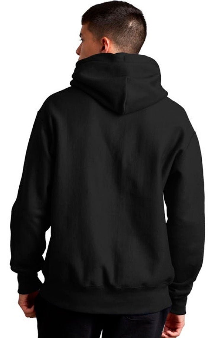 Moletom Champion Canguru Life T Reverse Weave Script Logo Preto/Branco - NewSkull