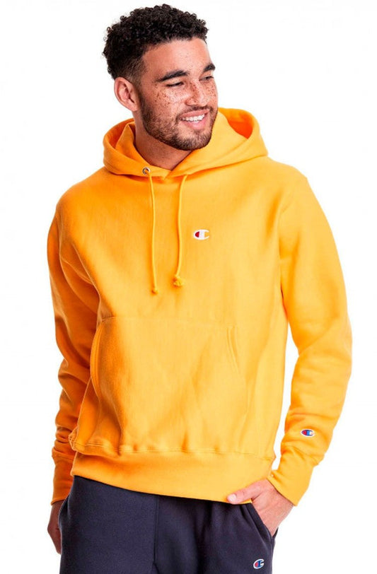 Moletom Champion Life Reverse Weave c Embroidery Amarelo - NewSkull