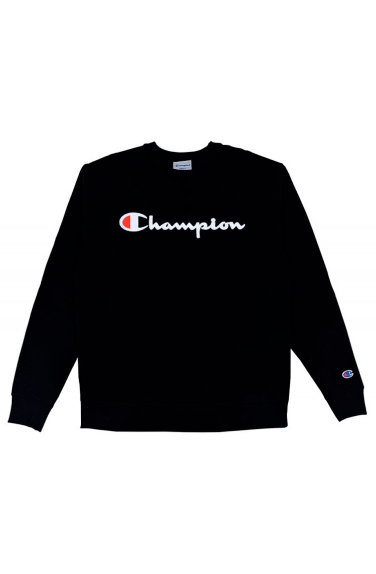 Moletom Champion Masculino Logo Bordado Preto/Branco - NewSkull