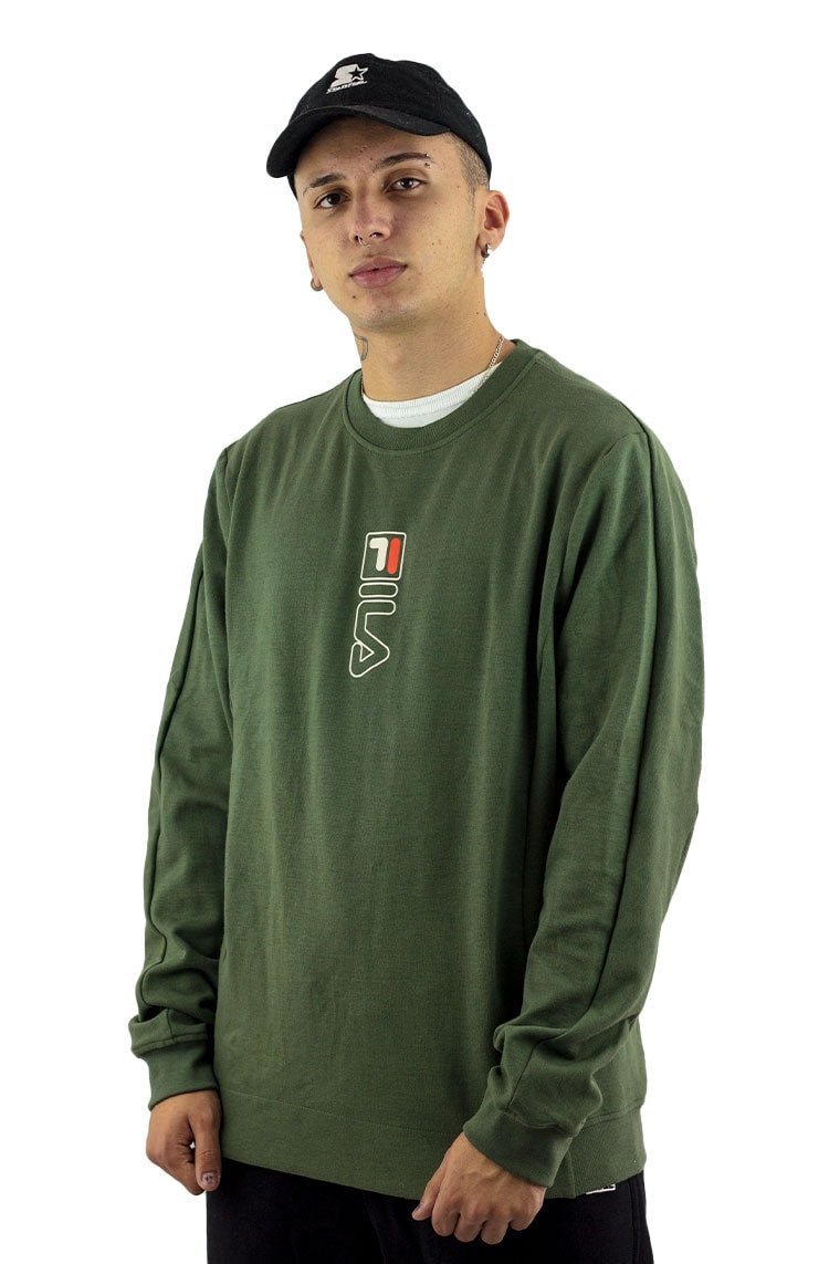 Moletom Fila Crew Verde/Bege - NewSkull