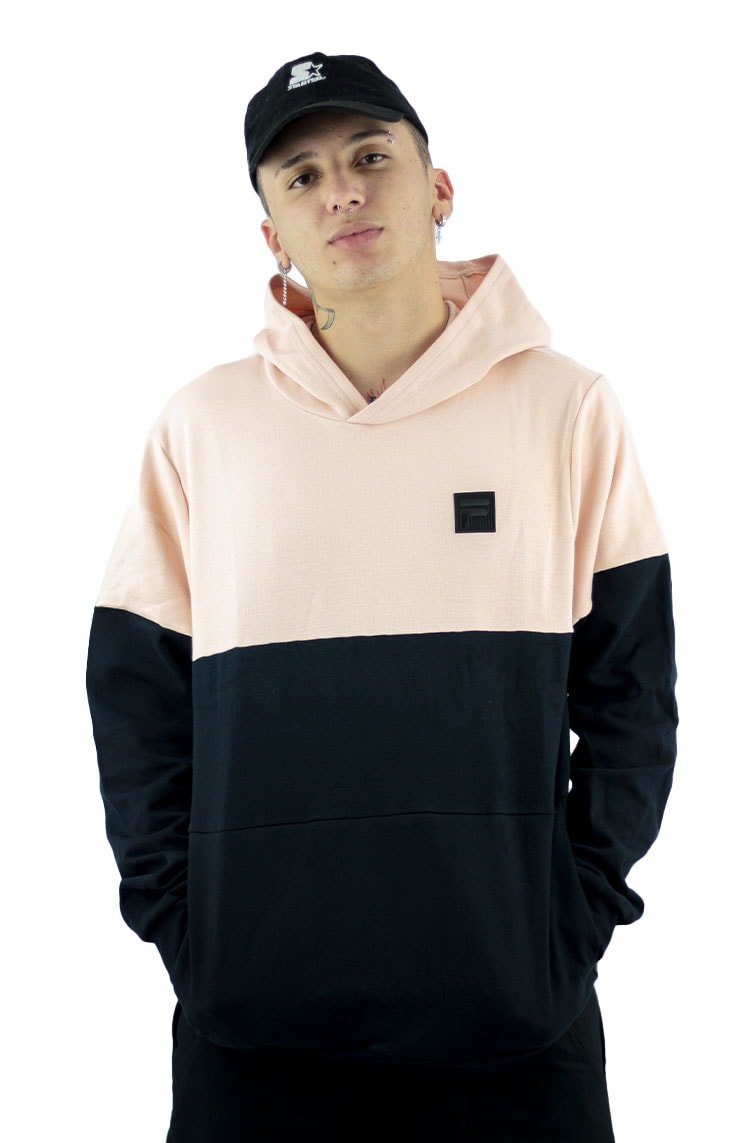 Moletom Fila Fbox Hoodie II Rosa/Preto - NewSkull