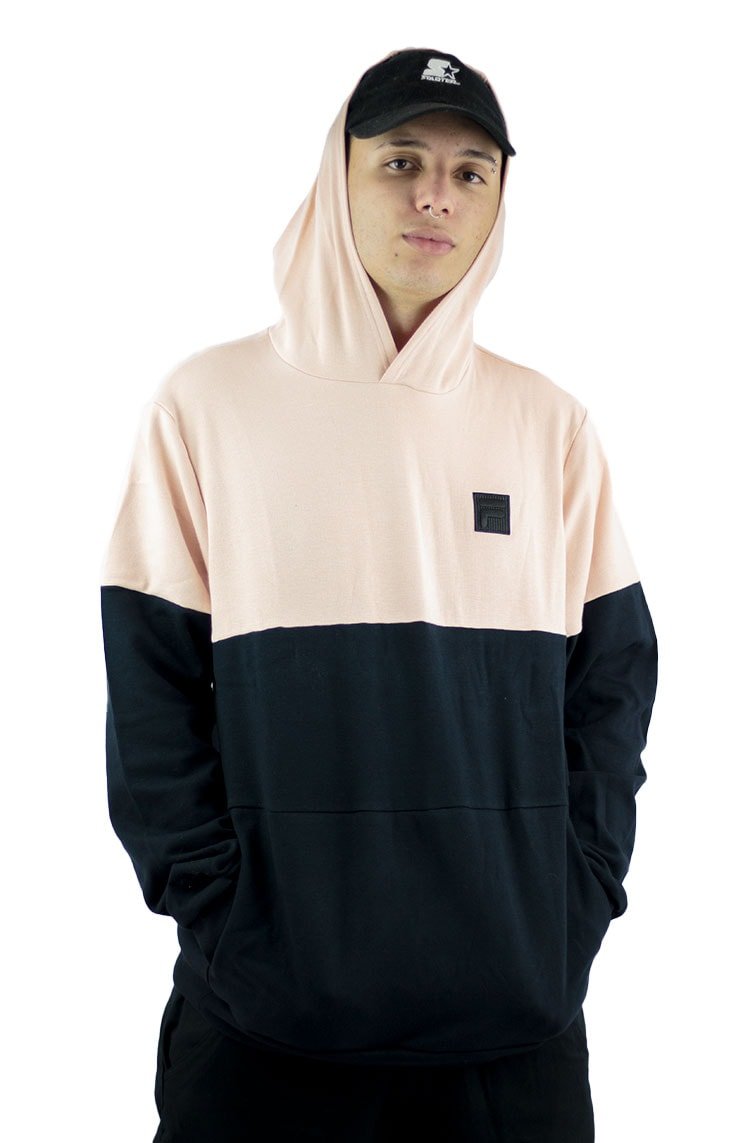 Moletom Fila Fbox Hoodie II Rosa/Preto - NewSkull