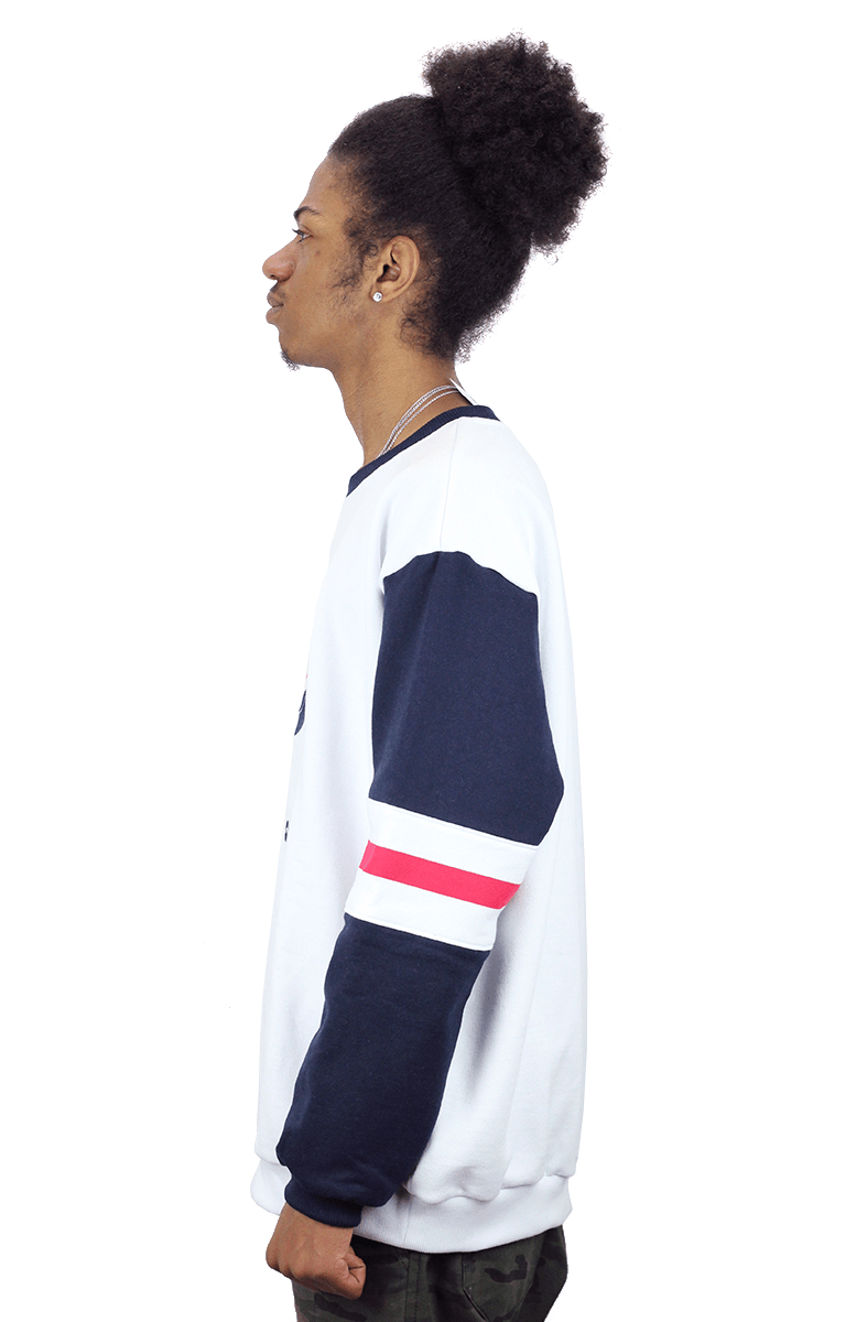 MOLETOM FILA SPORTS CARECA BRANCO - NewSkull