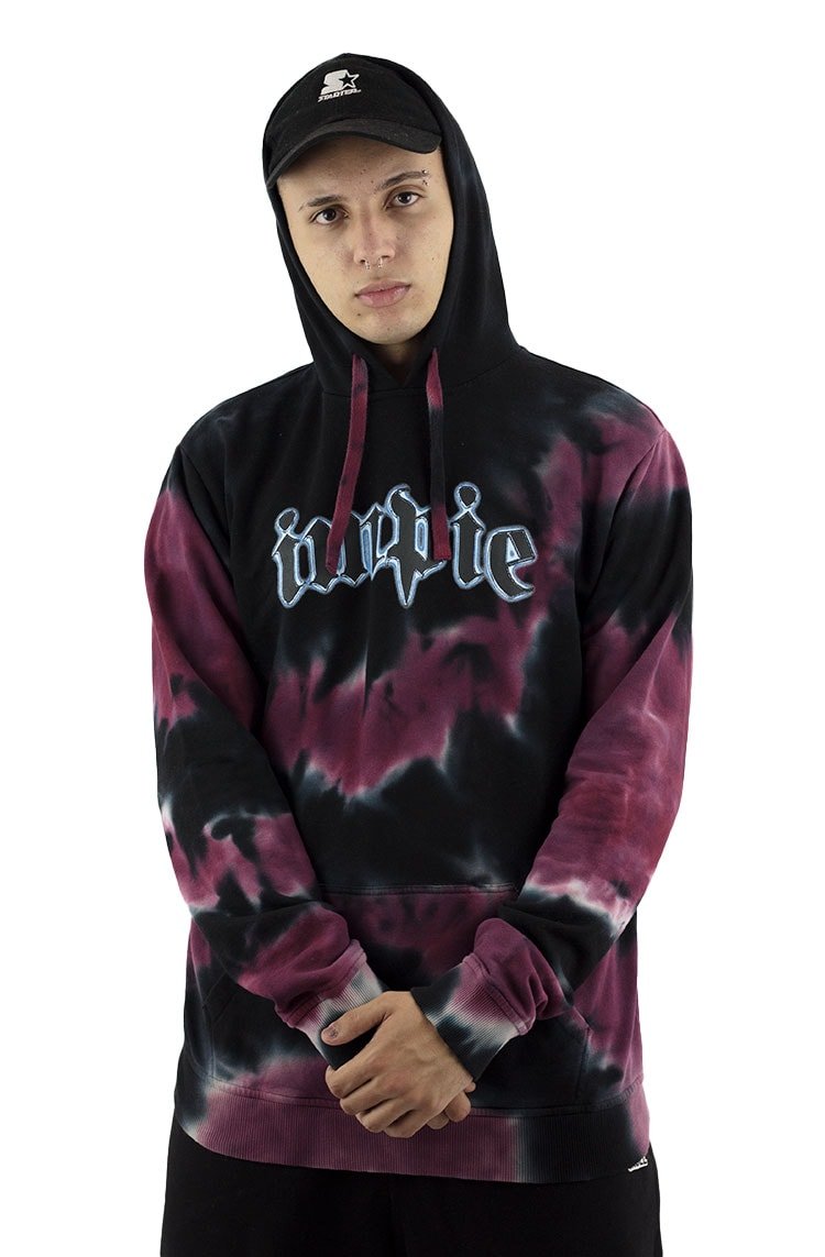 Moletom Impie Chrome Tie Dye Preto - NewSkull