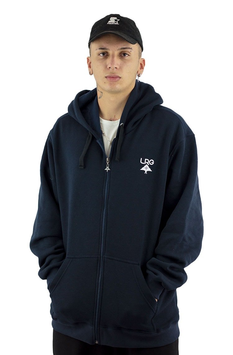 Moletom LRG Canguru Aberto Logo Plus Arvore Azul/Branco - NewSkull