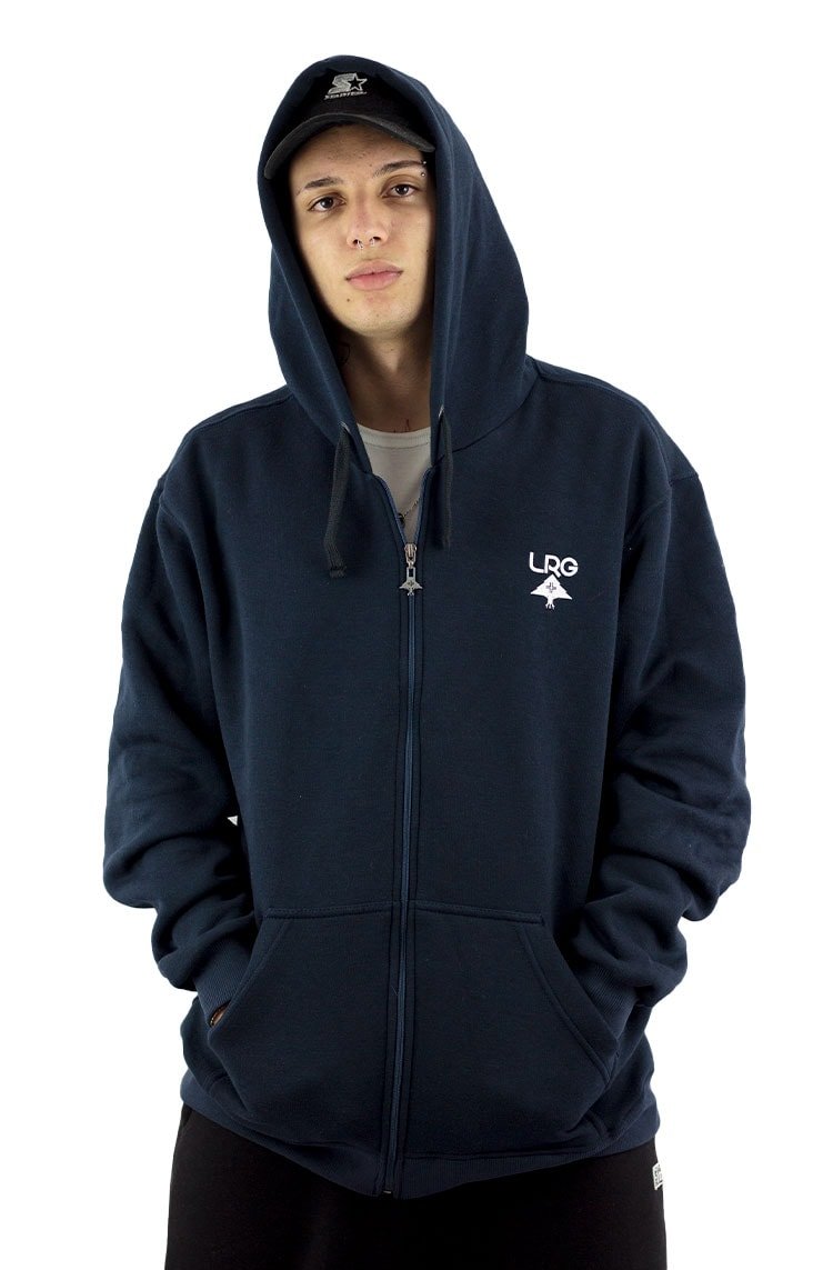 Moletom LRG Canguru Aberto Logo Plus Arvore Azul/Branco - NewSkull