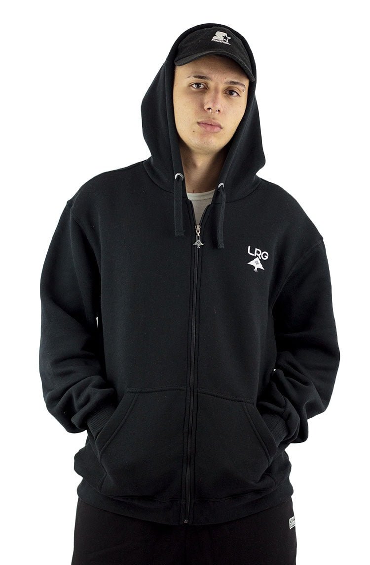 Moletom LRG Canguru Aberto Logo Plus Arvore Preto/Branco - NewSkull