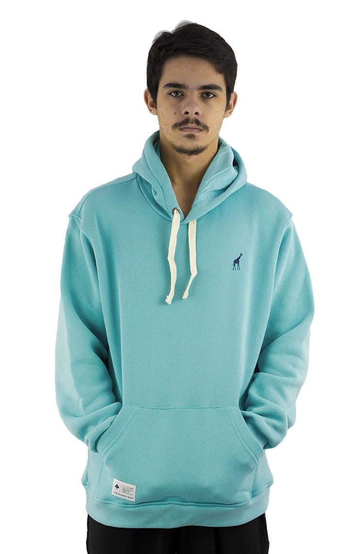 Moletom LRG Canguru Fechado Lifted Girafa Azul/Preto - NewSkull