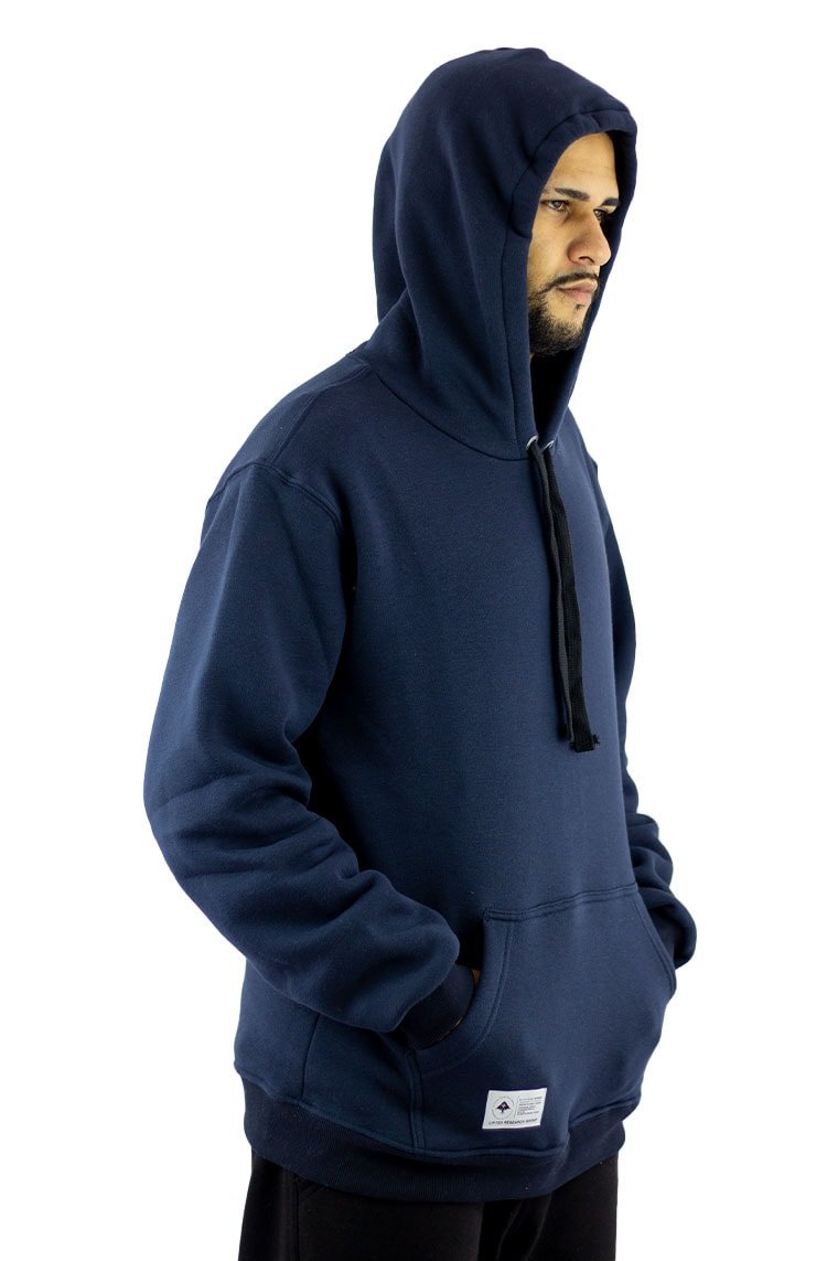 Moletom LRG Canguru Fechado Logo Arvore Azul/Vermelho - NewSkull
