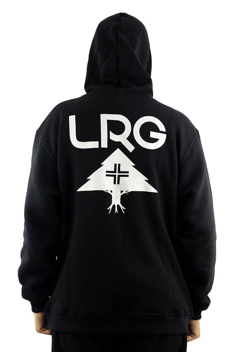 Moletom LRG Canguru Fechado Logo Arvore Preto/Branco - NewSkull