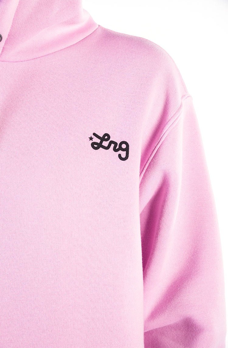 Moletom LRG Canguru Fechado Logo Lifted Rosa/Preto - NewSkull