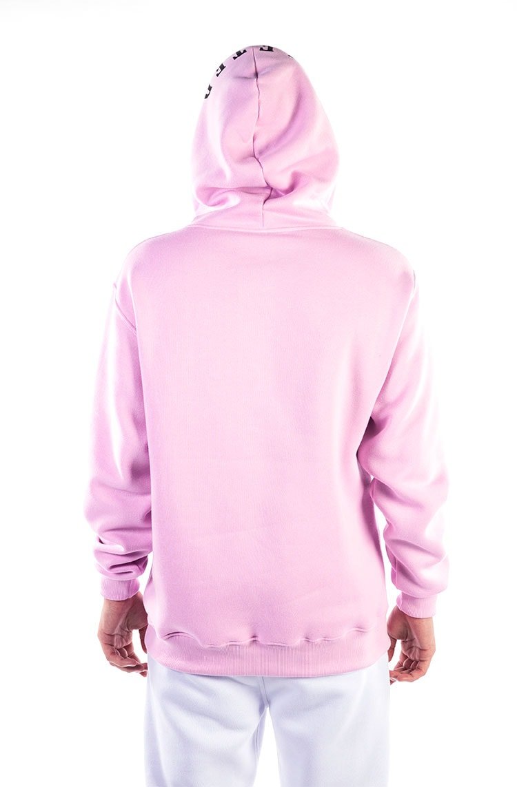 Moletom LRG Canguru Fechado Logo Lifted Rosa/Preto - NewSkull