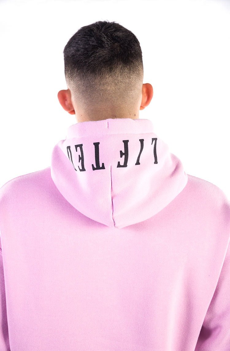 Moletom LRG Canguru Fechado Logo Lifted Rosa/Preto - NewSkull