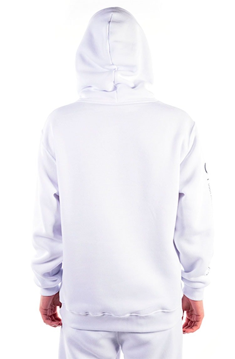 Moletom LRG Canguru Fechado Stronger Branches Branco/Azul Marinho - NewSkull