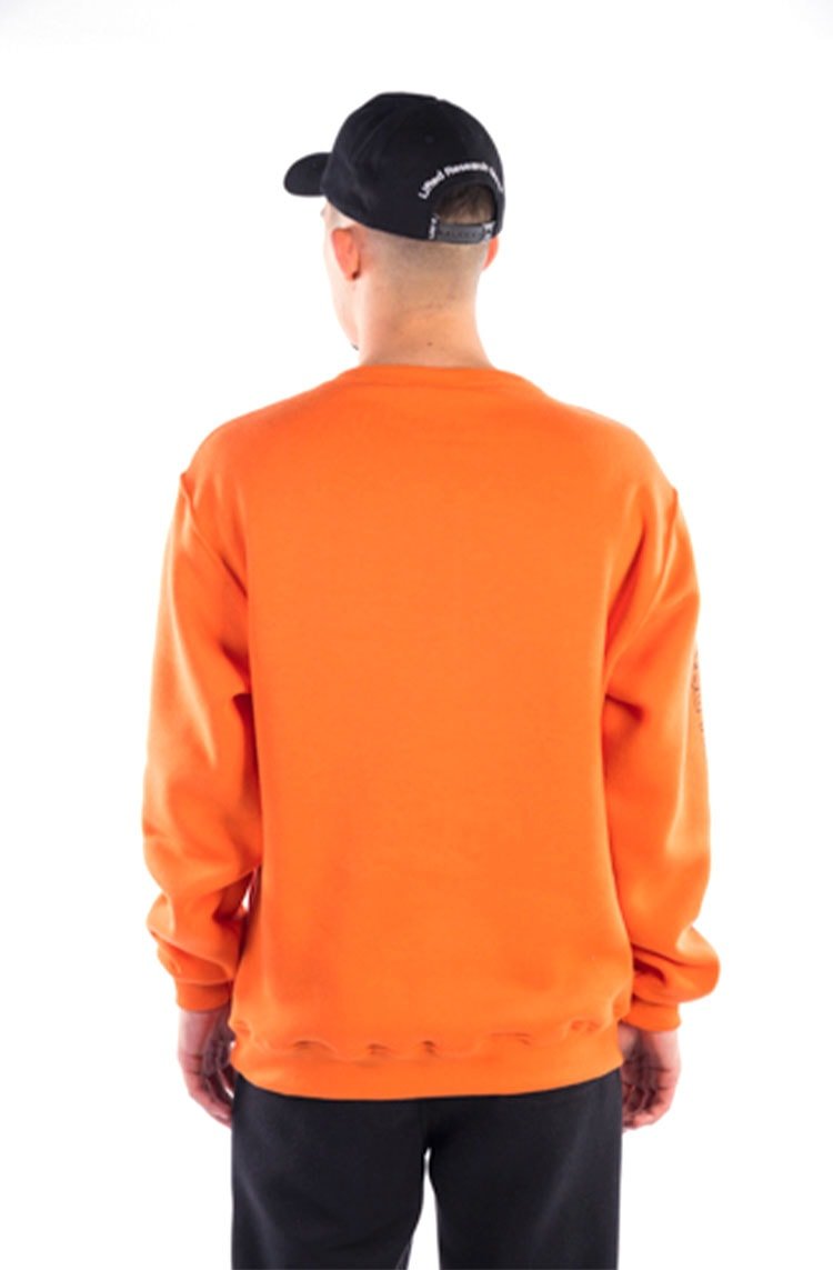 Moletom LRG Careca Lifted Script LRG Laranja/Preto - NewSkull