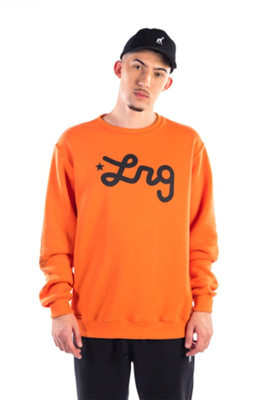 Moletom LRG Careca Lifted Script LRG Laranja/Preto - NewSkull