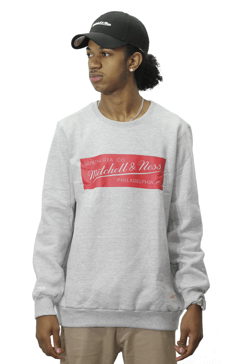 Moletom Mitchell e Ness Box Logo Careca - NewSkull