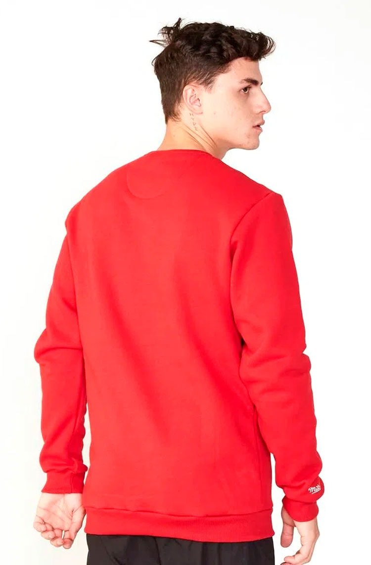 Moletom Mitchell & Ness Fechado Toronto Raptors Vermelho/Preto - NewSkull