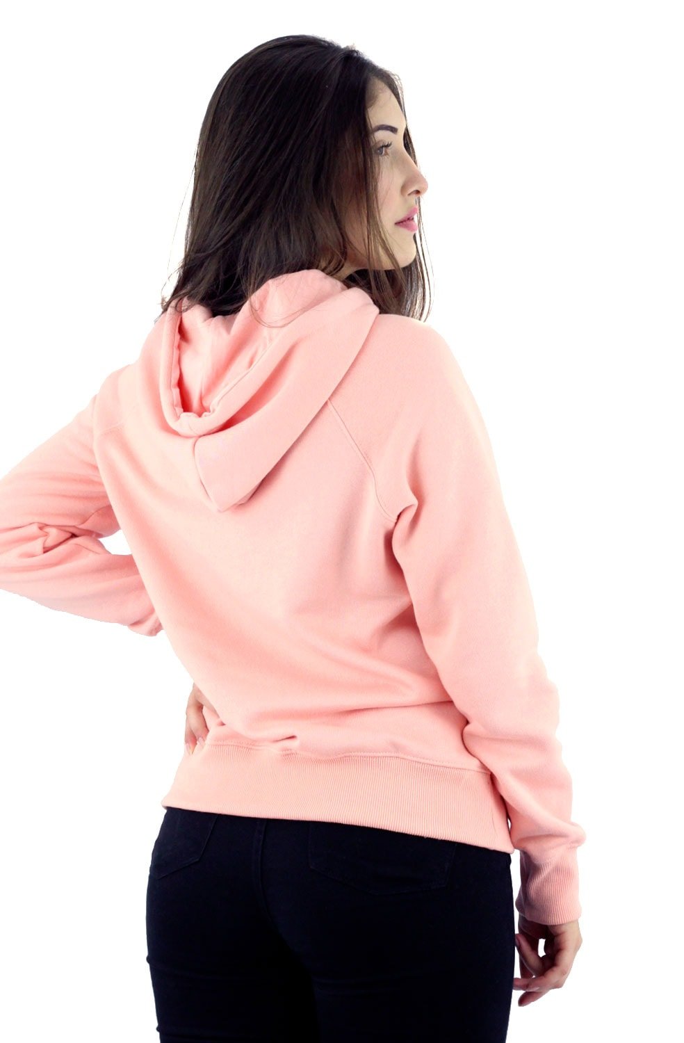 Moletom New Balance Canguru Feminino Capuz Rosa - NewSkull