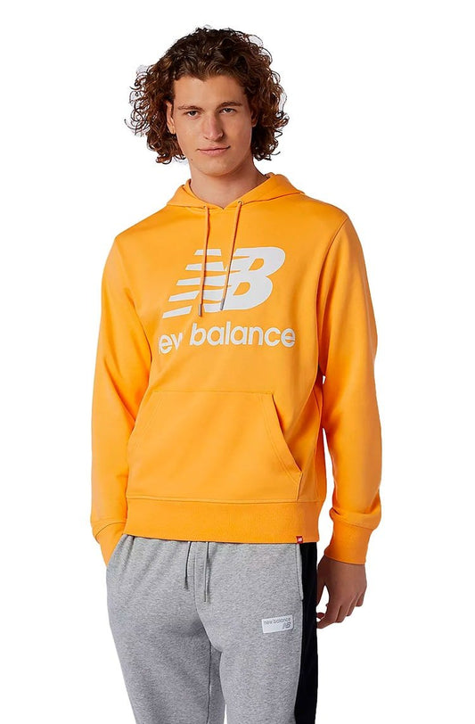 Moletom New Balance Essentials Stacked Amarelo/Branco - NewSkull