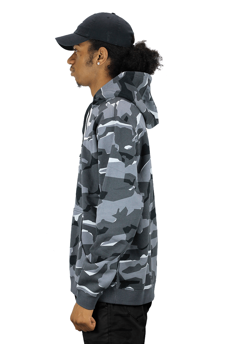 MOLETOM NIKE CANGURU CAPUZ CAMUFLADO/CINZA - NewSkull