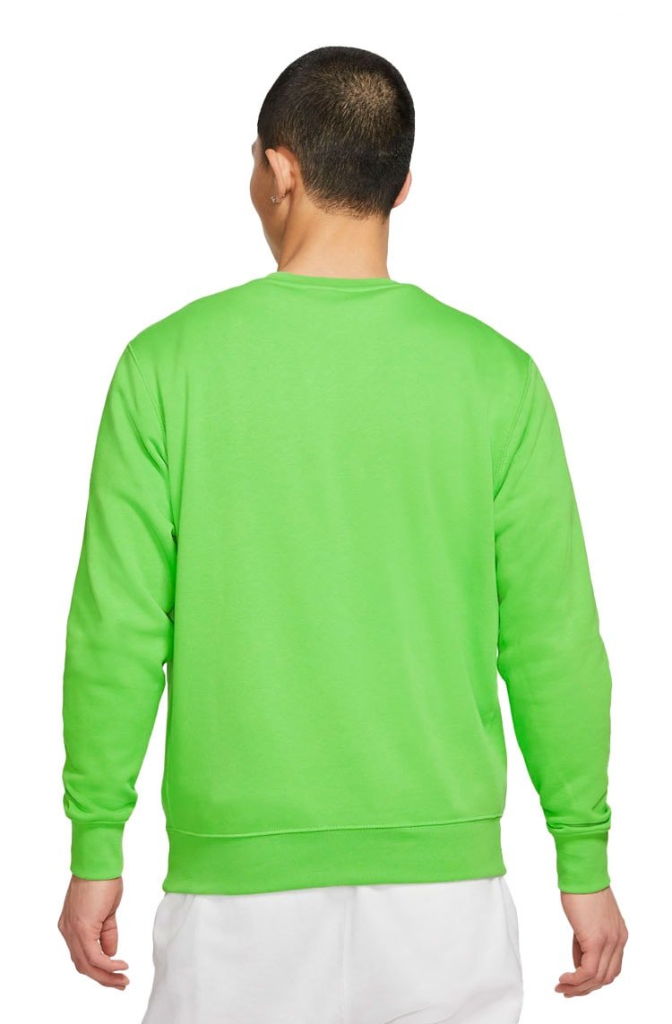Moletom Nike Club Crew French Verde/Branco - NewSkull