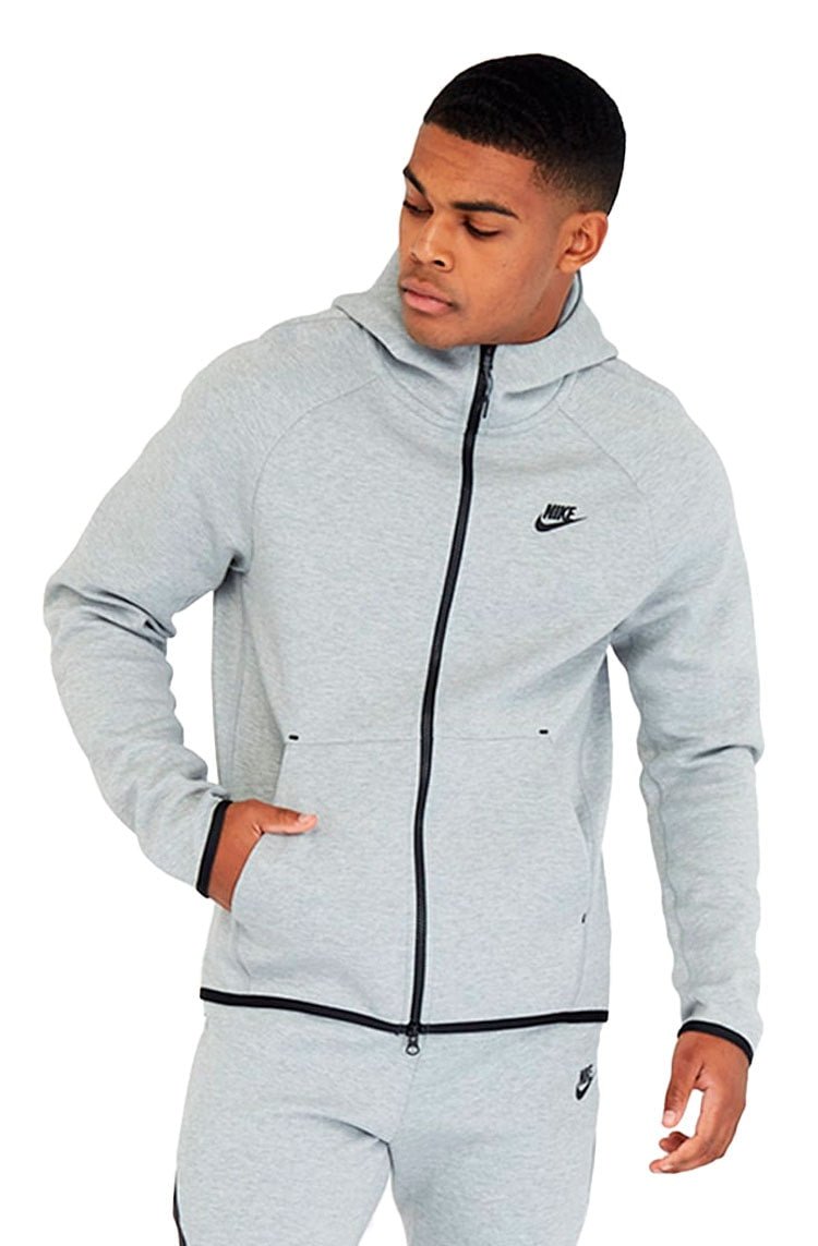 Moletom Nike Sportswear Tech Fleece Cinza/Cinza – NewSkull