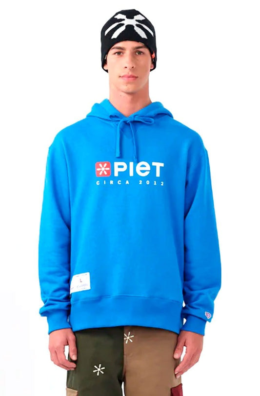 Moletom Piet Circa Hoodie Azul/Branco - NewSkull