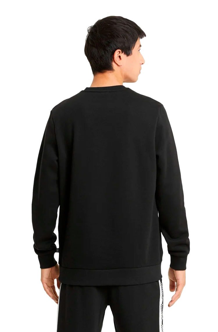 Moletom Puma Amplified Crew Neck Preto/Branco - NewSkull