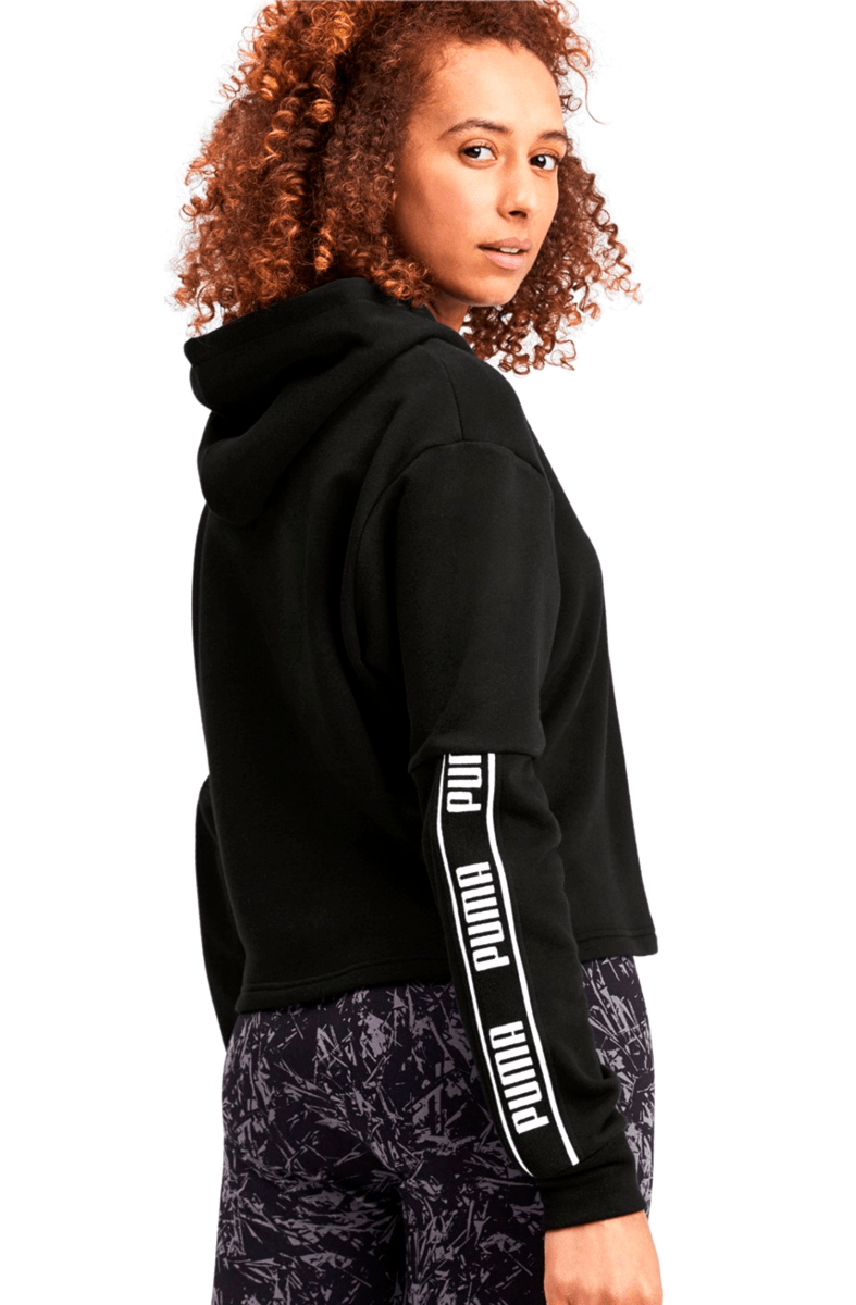 Moletom Puma Amplified Cropped Capuz Feminino Preto - NewSkull