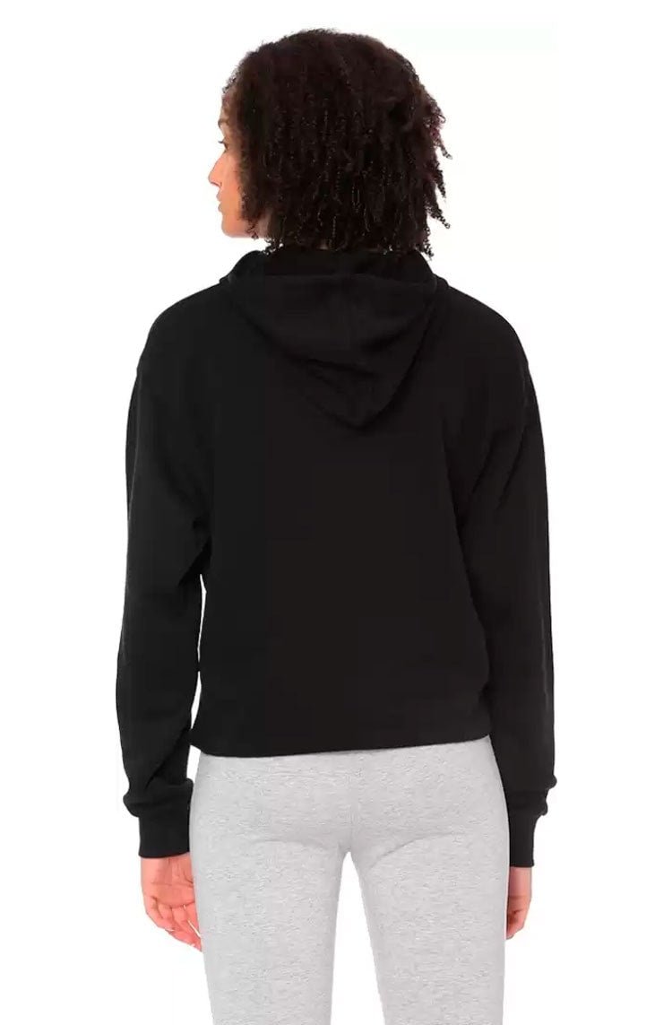 Moletom Puma Cropped Feminino Capuz Preto - NewSkull