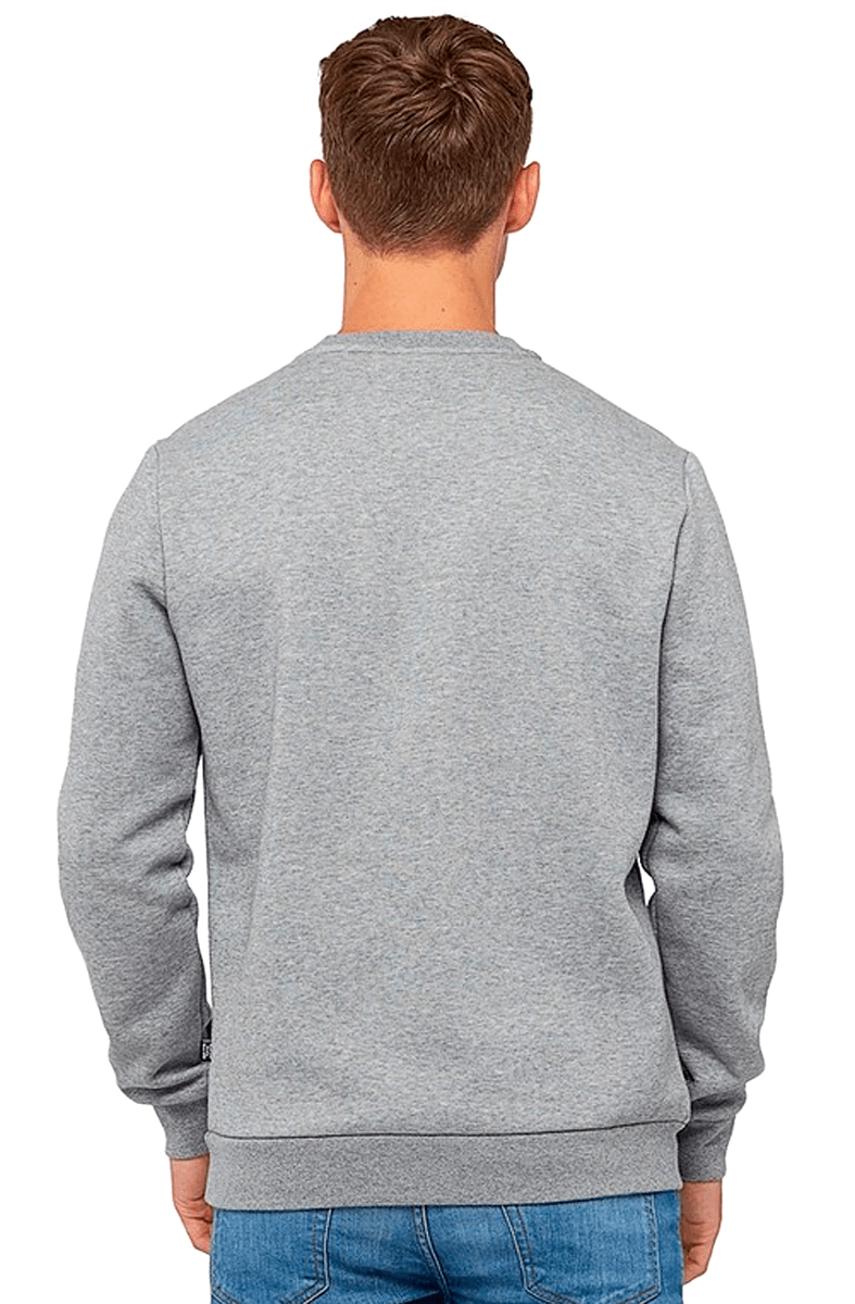 MOLETOM PUMA ESSENTIALS LOGO CREW SWEAT CINZA - NewSkull