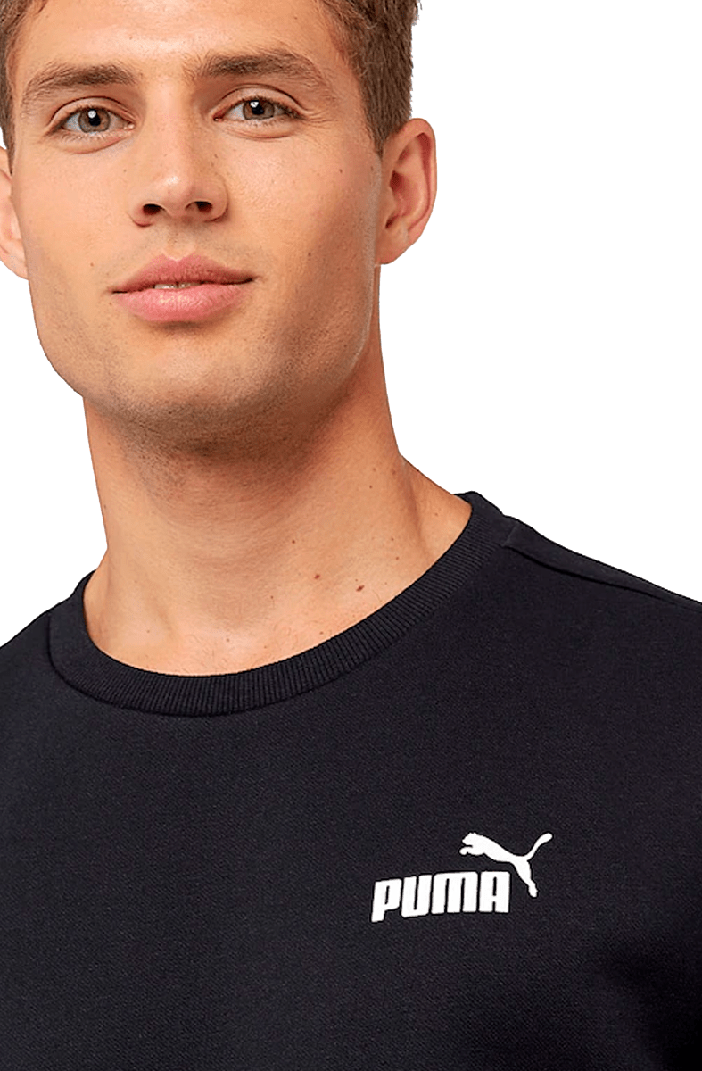 MOLETOM PUMA ESSENTIALS LOGO CREW SWEAT PRETO - NewSkull