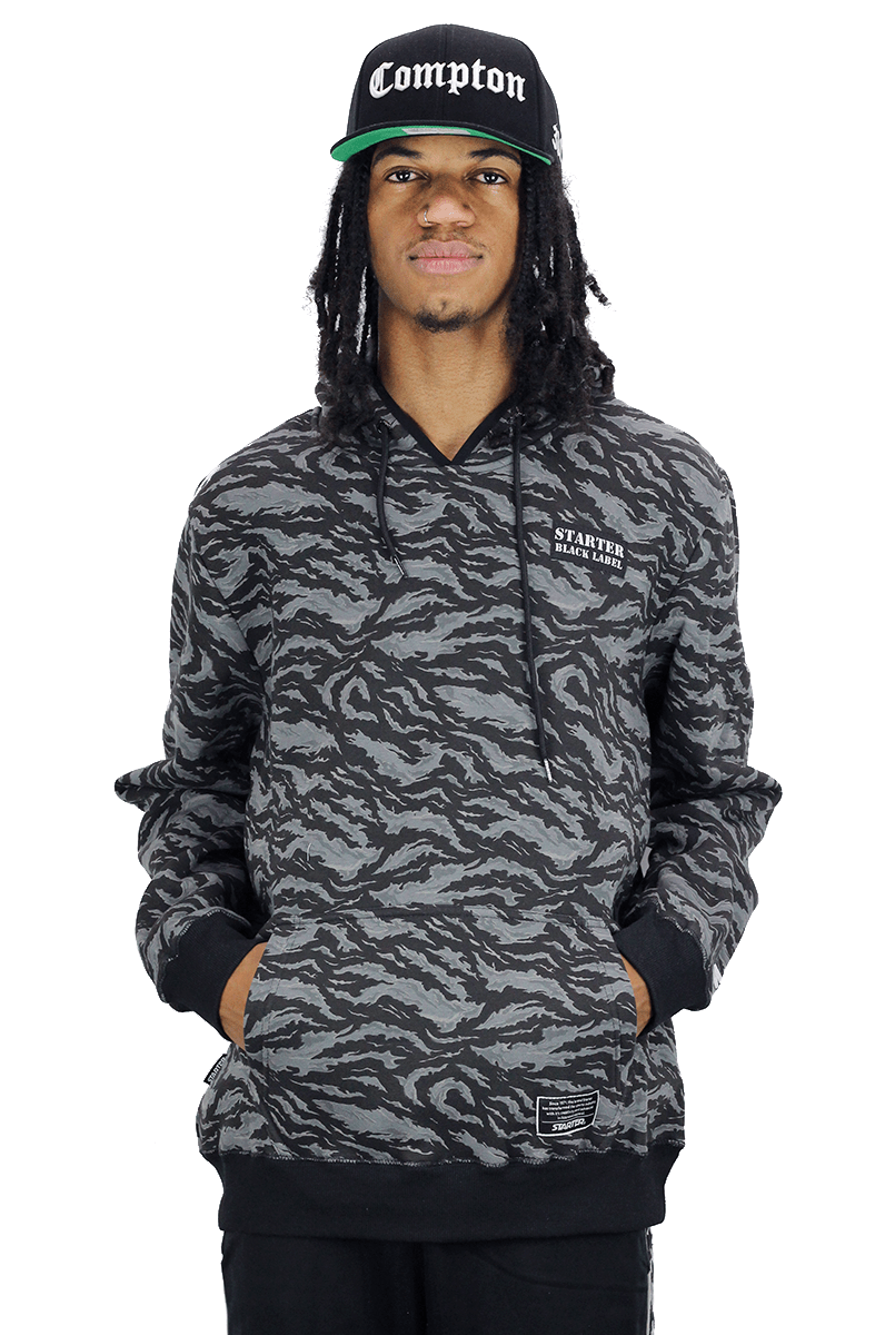 MOLETOM STARTER TIGER CAMO CINZA - NewSkull