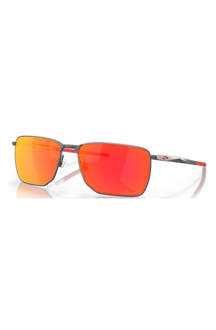 Óculos de Sol Oakley Ejector Prata/Vermelho - NewSkull