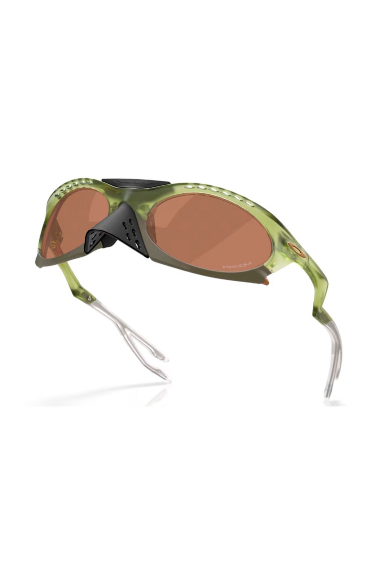 Óculos de Sol Oakley Plantaris Matte Transparent Fern Prizm Tungsten Verde - NewSkull