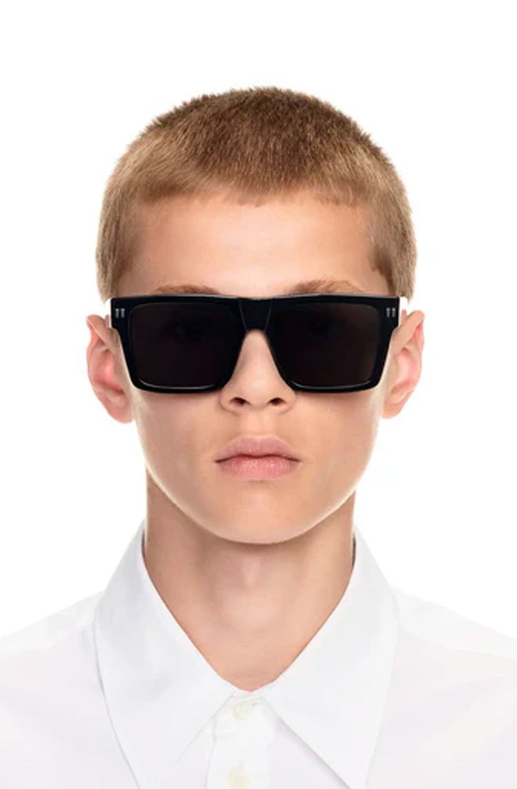 Óculos de Sol Off - White Lawton Sunglasses Black Dark Grey - NewSkull
